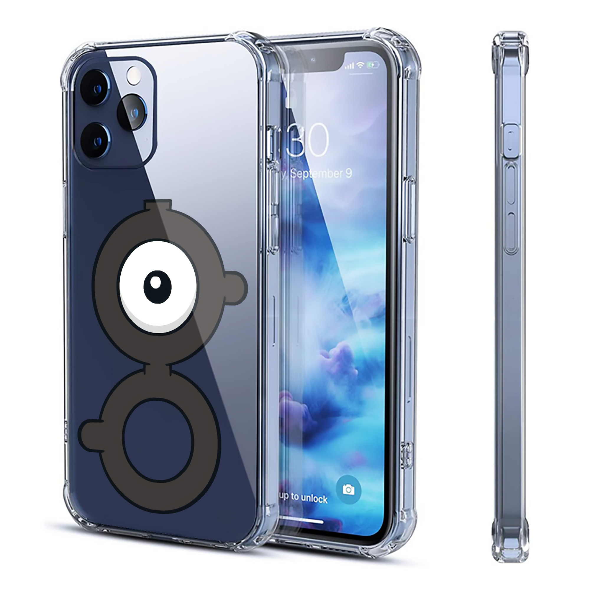 （画像用） ポケットモンスター Pokémon 【iPhone 12シリーズ対応】透明スマホケース（クリアソフトケース）